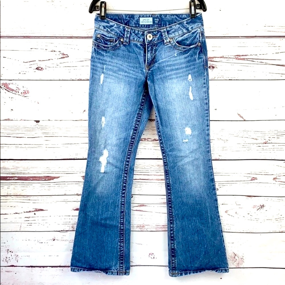 AEROPOSTALE | 👖Hailey Distressed Faded Skinny Flare Jeans